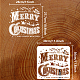 Fingerinspire pochoir joyeux Noël 11.8x11.8 pouce décoration de Noël modèle de peinture en plastique vous souhaitant un joyeux Noël et une bonne année mots pochoir pour murs en bois bricolage décor de Noël DIY-WH0391-0458-2