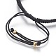 Fabbricazione di braccialetti di perline intrecciati con corde di nylon X-BJEW-F360-F08-3