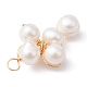 Califique los colgantes de perlas naturales de agua dulce PALLOY-JF02225-3