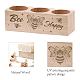 Creatcabin деревянный подсвечник для чайной свечи «Счастливая пчела» набор из 3 подсвечника с медоносными пчелами DIY-WH0375-005-3