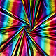 Fingerinspire 1x1.6 mètre de tissu extensible irisé hologramme 2 voies extensible arc-en-ciel scintillant en polyester rayé réfléchissant au mètre tissu sirène pour bricolage vêtements artisanat décoration DIY-WH0034-57-1