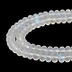Frosted Transparent Glass Beads Strands FGLA-M002-01I-4