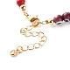 Bracelets de perles faits à la main au chalumeau mauvais œil BJEW-JB06368-5