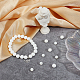 CHGCRAFT 2 Strands 2 Style Natural White Shell Beads Strands BSHE-CA0001-05-4