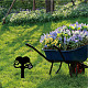 アクリルガーデンステーク  グラウンドインサート装飾  庭用  芝生  庭の装飾  思い出の言葉をいつまでも胸に  足跡  250x150mm AJEW-WH0382-003-5