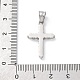 Подвески из нержавеющей стали 304 с кубическим цирконием STAS-C102-01C-P-3