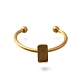 Componenti per anello polsino aperto in acciaio inossidabile 304&nbsp;LS-STAS-M057-01A-G-2