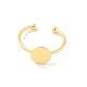 Componenti dell'anello del polsino aperto in ottone&nbsp;LS-KK-G518-06G-03-2