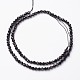 Spinelle naturel noir brins de perles G-P213-13-6mm-2