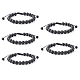 Adjustable Nylon Cord Braided Bead Bracelets BJEW-F308-55G-1