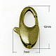 Chiusure moschettone in ottone KK-E095-7x12mm-AB-NF-1
