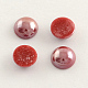 Pearlized Plated Opaque Glass Cabochons PORC-S801-14mm-24-1