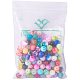 Mixed Style & Mixed Color Round Spray Painted Glass Beads DGLA-PH0001-6mm-01M-7