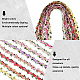 15 ярд цветочной полиэфирной кружевной ленты с вышивкой OCOR-WH0070-77E-6
