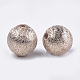 Perles recouvertes de tissu de fil de polyester WOVE-T009-14mm-07-2