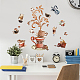 SUPERDANT Colorful Coffee Wall Sticker Coffee Beans Wall Decals Coffee Pattern Wall Art Removable PVC Decal for Kids Room Nursery Decor DIY-WH0228-755-3