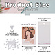 Fashewelry 90 hojas 9 estilos tarjetas de exhibición de pendientes CDIS-FW0001-06-2
