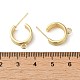 Ricerca di orecchini a bottone con anello in ottone KK-C042-09G-3