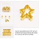 PandaHall Elite 150 pcs 10mm Column Brass Tube Beads Ring Macrame Bead Spacer Beads with 4.5mm Hole for DIY Sewing Craft and Macrame Wall Hanging Plant Holder Craft KK-PH0036-20-4