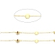 Rack Plating Brass Flat Round Link Chains CHC-F016-05G-2
