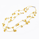 Waxed Polyester Cord Tiered Necklaces NJEW-JN01980-2