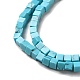 Chapelets de perles en turquoise synthétique G-B064-A47-4