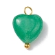 Ciondoli a forma di cuore con pietre preziose miste naturali e sintetiche PALLOY-JF02493-01-3