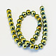 Non-magnetic Synthetic Hematite Beads Strands G-S096-12mm-1-2