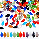AHANDMAKER 100 Pcs Faceted Teardrop Glass Beads GLAA-GA0001-37-1