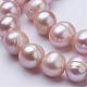 Natural Cultured Freshwater Pearl Beads Strands PEAR-F004-61-3