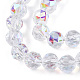 Placcare trasparente perle di vetro fili EGLA-N002-34C-C03-3