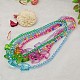 Lovely Transparent Acrylic Necklaces for Children's Day Gift NJEW-JN00269-1