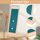 FINGERINSPIRE Bamboo Necklace Display Stand Green Flocking Necklace Display Holder Pendant Organizer with Detachable Base Jewelry Displays for Counter Top NDIS-WH0002-14C-2