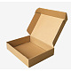 クラフト紙の折りたたみボックス  段ボール箱  私書箱  淡い茶色  40x28.5x6cm OFFICE-N0001-01G-2