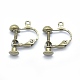 Brass Screw On Clip-on Earring Findings KK-L164-01AB-NF-2