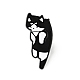 Pin de esmalte de gato de dibujos animados JEWB-J005-10C-EB-1