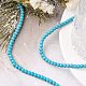 Synthetic Turquoise Beads Strands X-TURQ-G106-4mm-02F-5