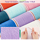 Pandahall elite 12 rouleaux 12 couleurs cordon polyester ciré rond YC-PH0002-40-4