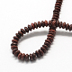 Rondelle Natural Red Jasper Beads Strands G-Q447-02-2
