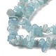 Natural Aquamarine Chips Beads Strands G-D0002-A02-4