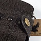 Crocodile tête motif rivets en cuir clouté de portefeuilles pour hommes ABAG-N004-12B-3