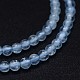 Rondes 3a naturelle perles turquoises brins G-P113-01-4mm-1