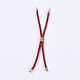 Nylon Twisted Cord Bracelet Making X-MAK-F018-01G-RS-2