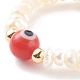 Anelli elastici con perline di perle d'acqua dolce coltivate naturali RJEW-JR00348-04-2
