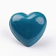 No Hole Spray Painted Brass Heart Chime Beads KK-M175-M-2