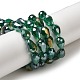 Electroplate Glass Beads Strands EGLA-D015-12x8mm-M-5