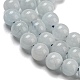 Natürliche Aquamarin Perlen Stränge G-P342-10-4mm-4