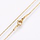 304 Stainless Steel Snake Chain Necklaces NJEW-O102-30G-2