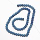 Chapelets de perles en hématite synthétique sans magnétiques G-F300-23C-F05-2