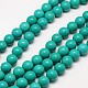 Round Natural Magnesite Beads Strands G-N0132-06-10mm-1